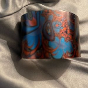 Tattooed Steel by Brad Moriarity Cuff Bracelet